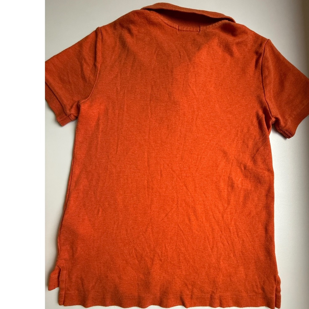 Polo Ralph Lauren Kids Orange Short Sleeve Cotton Polo Shirt Size 4 - Picture 5 of 8